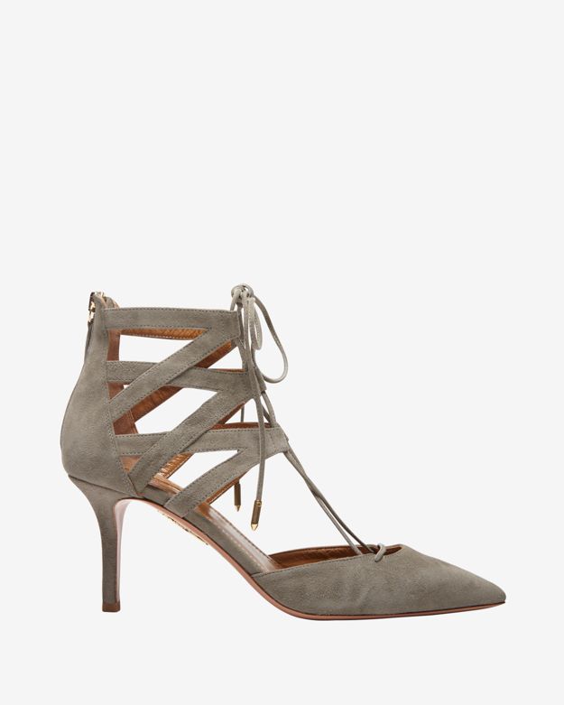 aquazzura lace heels