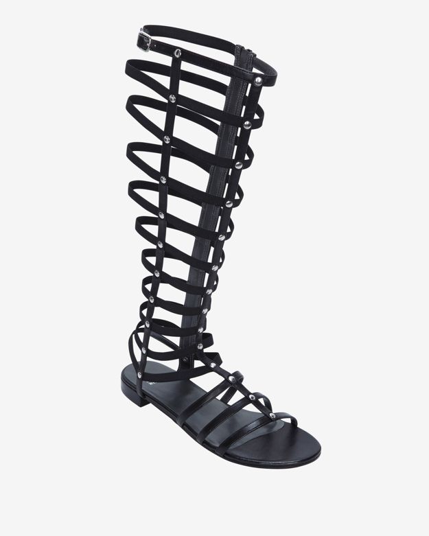 high gladiator sandal black stuart weitzman stuart weitzman knee high ...