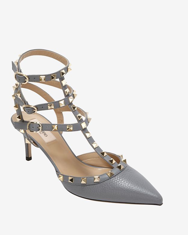 valentino rockstud slingback kitten heel