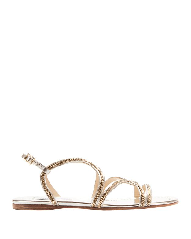 nickel flat jimmy choo