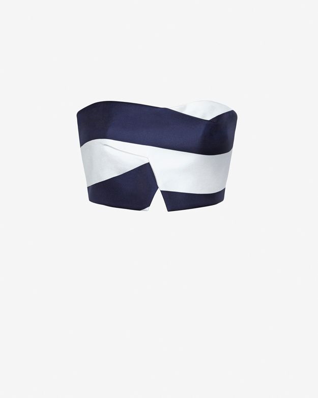 Nicholas Zipper Detail Asymmetrical Bra