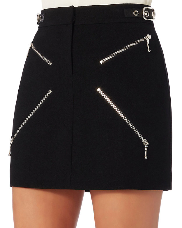 Alexander Wang X Zipper Detail Mini Skirt | Shop IntermixOnline.com