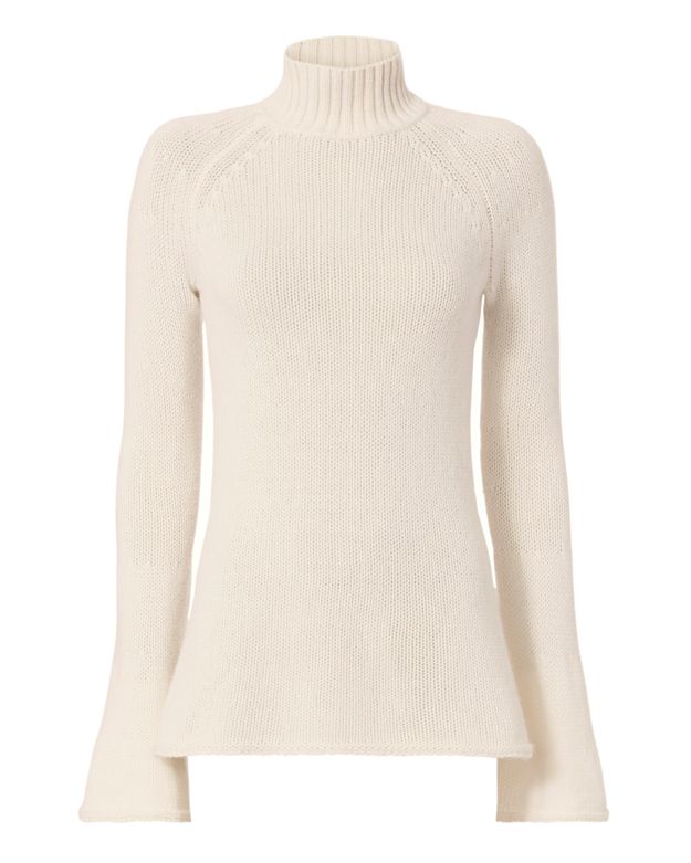 turtleneck with flared sleeves