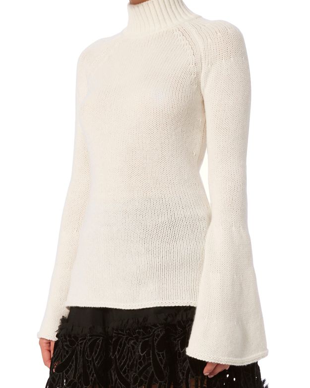 turtleneck with flared sleeves