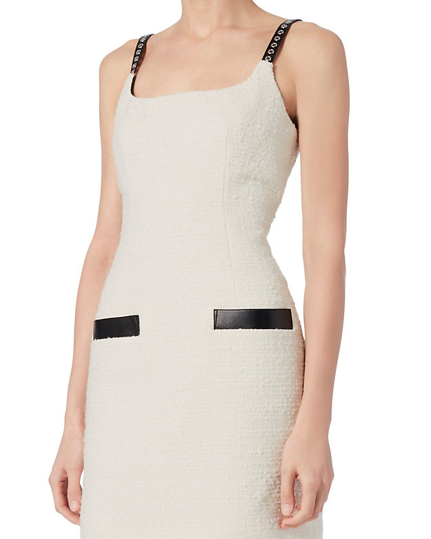 Alexander Wang Leather Strap Tweed Dress | Shop IntermixOnline.com