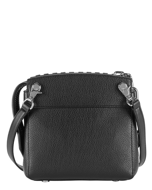 ALEXANDER WANG Black Leather Attica Flap Crossbody Bag W/Fringe | ModeSens