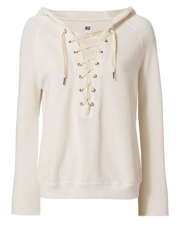 NSF Soft Sweats Lace-Up Hoodie - INTERMIX®