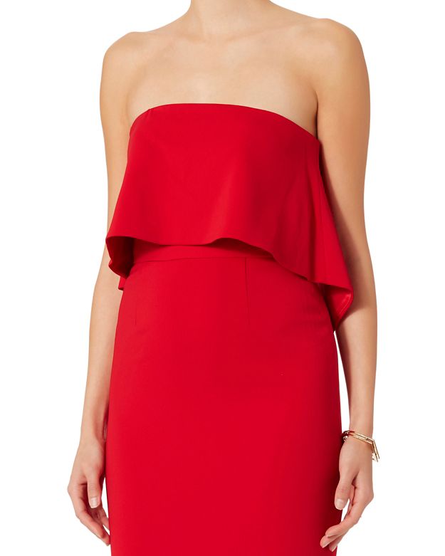 jay godfrey strapless gown