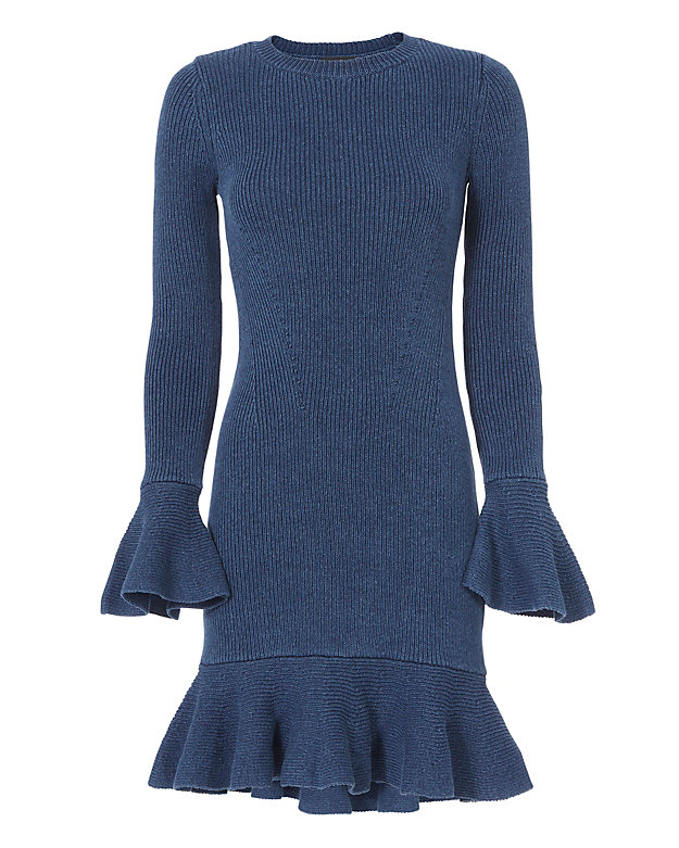 Exclusive for Intermix Ally Ruffle Knit Dress - INTERMIX®