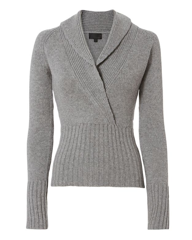 Exclusive for Intermix Amy Shawl Collar Sweater - INTERMIX®