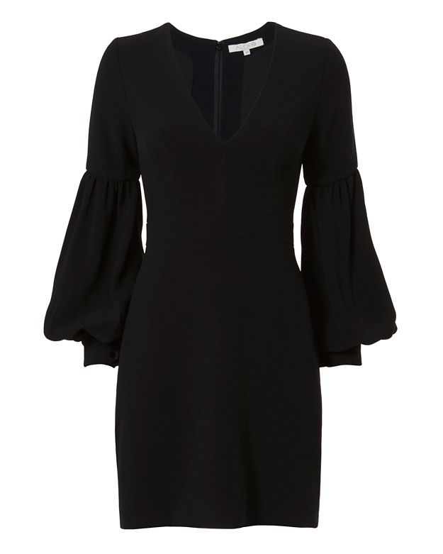 Alexis Ellena Blouson Sleeve Dress: Black | Shop IntermixOnline.com