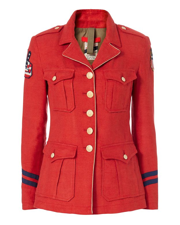 History Repeats Red Military Jacket