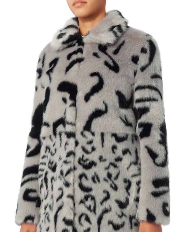 Shrimps Lassie Leopard Pattern Faux Fur Coat | Shop IntermixOnline.com