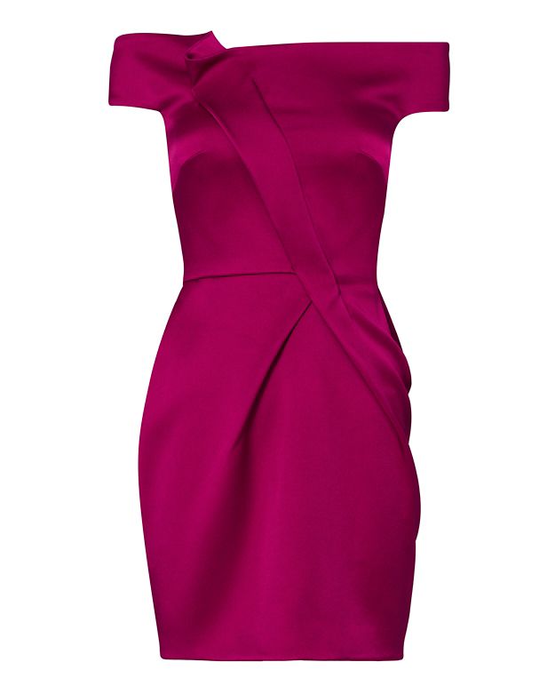 4 Stores In Stock: ROLAND MOURET Herland Double Faced Satin Dress ...