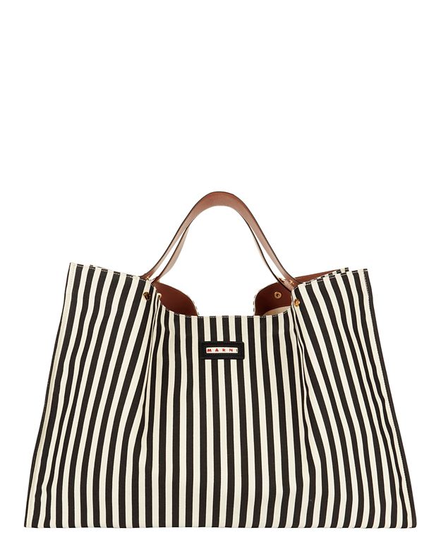 marni striped tote