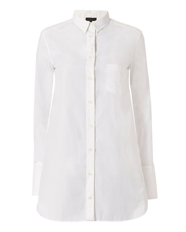 Rag & Bone Kingsley Cotton Shirt: White | Shop IntermixOnline.com