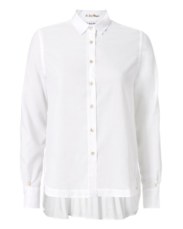 shirt with pleated back